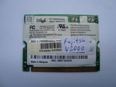 Wifi Intel WM3B2100NA Fujitsu-Siemens Amilo V2000